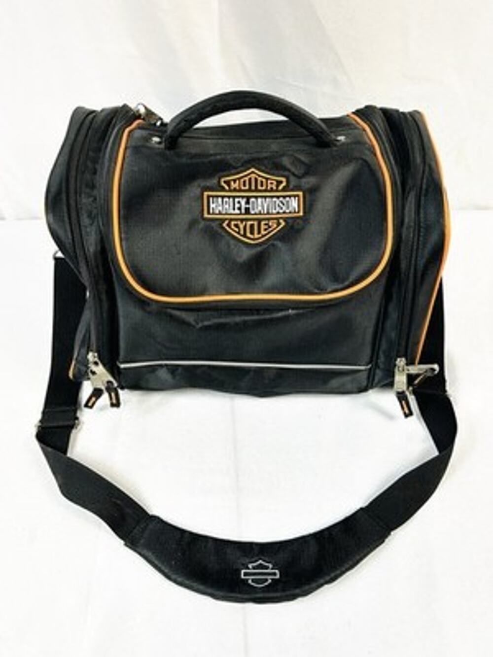 Harley-Davidson Hop-Along Logo Black Travel Overnight Bag Duffel
